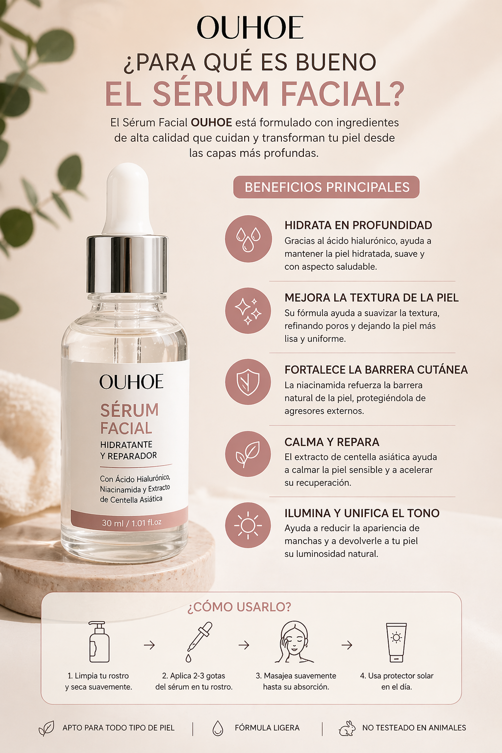 PurezaFacial Glow Serum