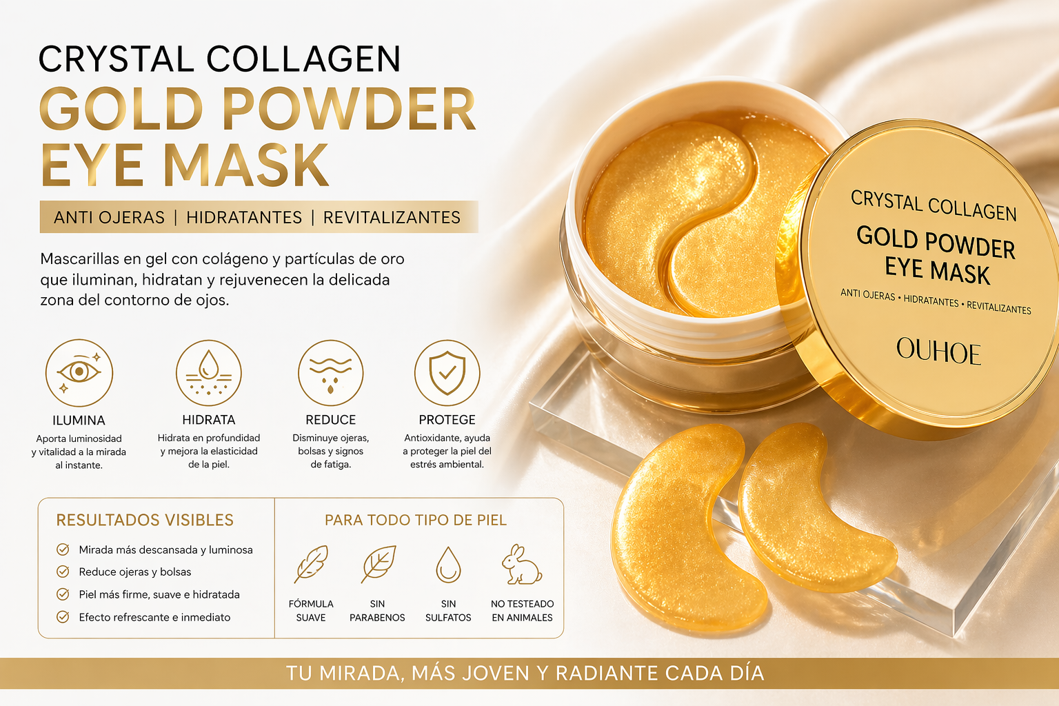 PurezaFacial Gold Eye Patches