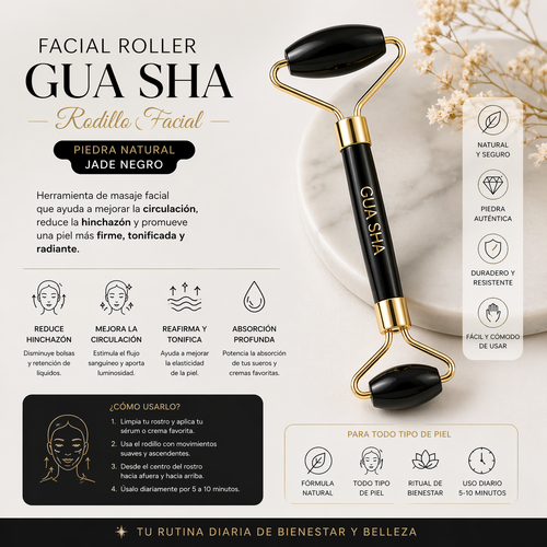 Kit Pureza Glow - Rodillo Facial + Gua Sha